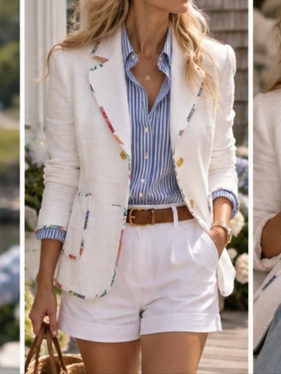 kate spade Jackets & Blazers - $428 Kate Spade White Blossom Trim Tweed Jacket